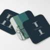Rounded Square Abstract MDF Coaster | HIM | Home & Decor - Image 2