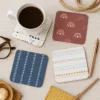 Rounded Square Abstract MDF Coaster | Handmade Patterns | Home & Decor
