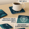 Rounded Square Abstract MDF Coaster | HIM | Home & Decor