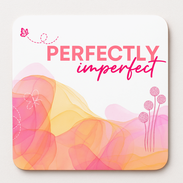 Rounded Square Abstract MDF Coaster | Perfectly Imperfect | Home & Decor | - Image 5