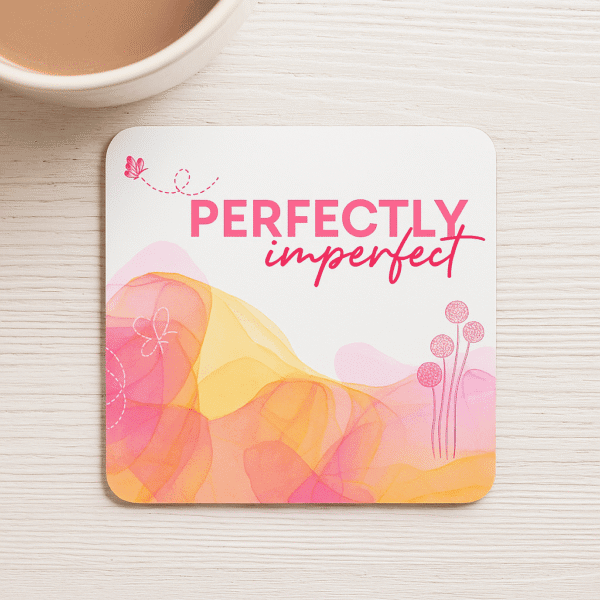 Rounded Square Abstract MDF Coaster | Perfectly Imperfect | Home & Decor | - Image 6
