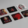 Rounded Square Abstract MDF Coaster | Money Heist | Home & Decor - Image 4