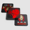 Rounded Square Abstract MDF Coaster | Money Heist | Home & Decor