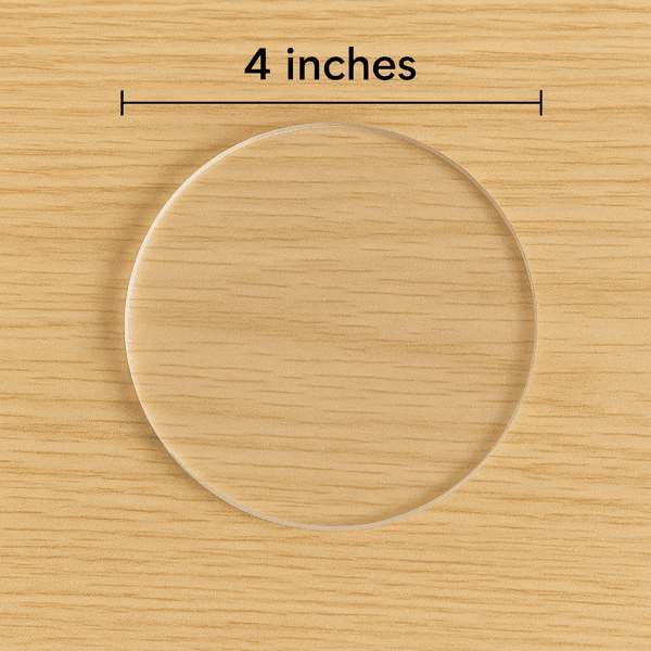 4" Clear Round Acrylic Coasters - 4mm | Best for Home/Living Room/Kitchen/Office | Alcohol Ink | Resin & Fluid Art | DIY| Circle | Coasters Set | Interior Home Decor (Clear, 6) - Image 6