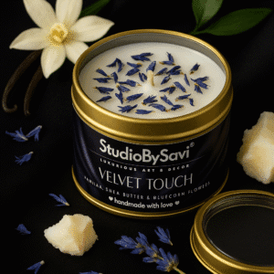 Vanilla- Velvet Touch - Handcrafted Soy Wax Scented Candle | Home Decor | Relaxation | Premium Gifting |  20 Hour Long Burning