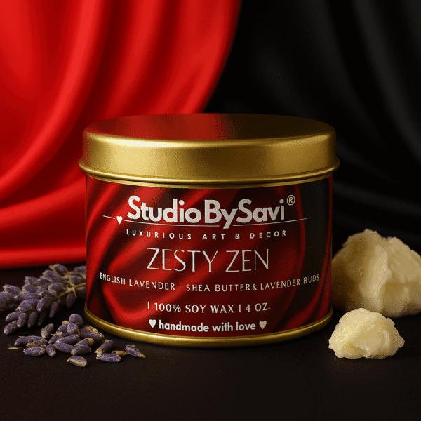 Lavender - Handcrafted Soy Wax Scented Candle | Home Decor | Relaxation | Premium Gifting |  20 Hour Long Burning - Image 4